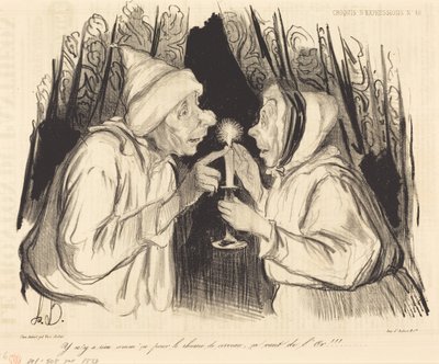 Não há nada como isto para a constipação... de Honoré Daumier