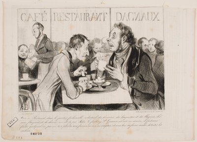 Vês, Bertrand, neste bairro elegante de industriais... de Honoré Daumier