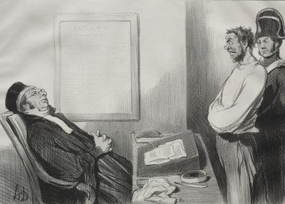 Você estava com fome... isso não é uma razão... de Honoré Daumier