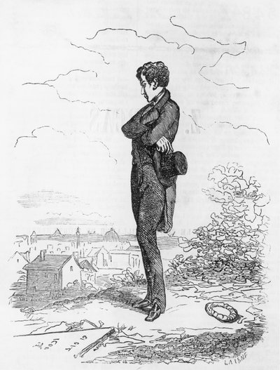 Adolphe Minard, ilustração de Good Businessman (Le Faiseur) por Honore de Balzac (1799-1850), edição francesa de Honore de Balzac