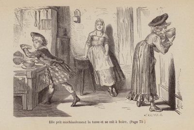 Ilustração para Un Bon Petit Diable (gravura) de Horace (after) Castelli