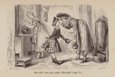 Ilustração para Un Bon Petit Diable (gravura) de Horace (after) Castelli