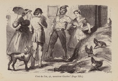 Ilustração para Un Bon Petit Diable (gravura) de Horace (after) Castelli
