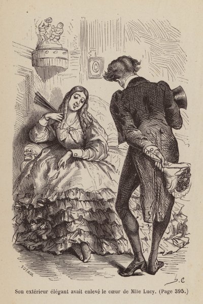Ilustração para Un Bon Petit Diable (gravura) de Horace (after) Castelli
