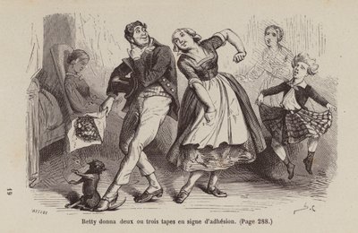 Ilustração para Un Bon Petit Diable (gravura) de Horace (after) Castelli