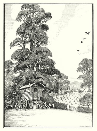 agosto (litografia) de Horace J. Knowles