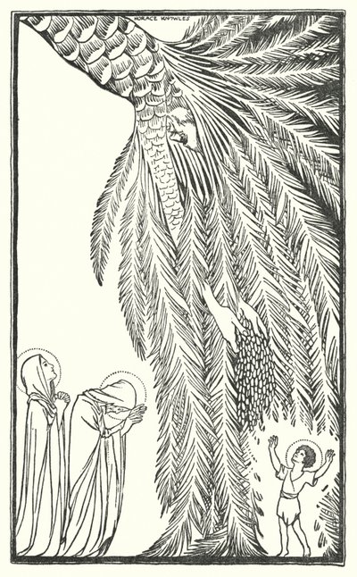 A fuga para o Egito (litografia) de Horace J. Knowles