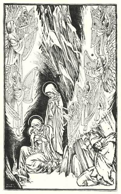 A Noite Santa (litografia) de Horace J. Knowles