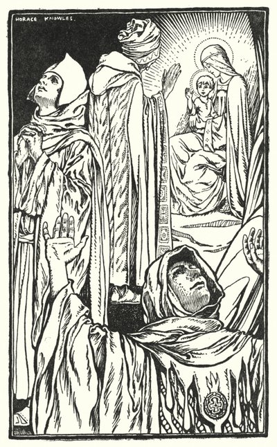O poço dos reis magos (litografia) de Horace J. Knowles