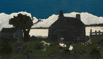 Cabine no Algodão, c. 1931-1937. de Horace Pippin