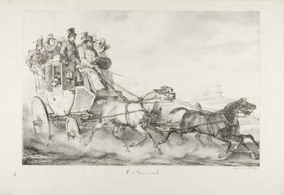 Uma diligência de Emile Jean Horace Vernet