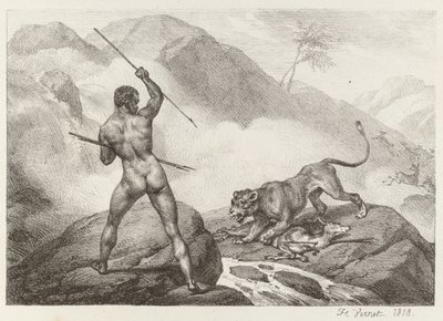 Caçador Africano Caçador Africano, 1818. de Emile Jean Horace Vernet