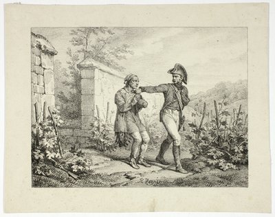 Prisão de um caçador de Emile Jean Horace Vernet