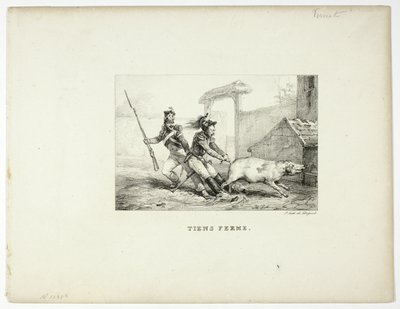 Agarrar-se de Emile Jean Horace Vernet