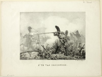 eu vou te derrubar de Emile Jean Horace Vernet