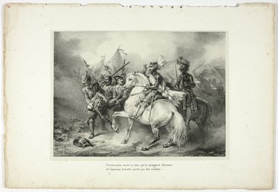 Ordenei, mas em vão, que Joyeuse fosse poupada... de Horace Vernet