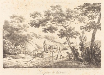 A peça na bateria de Emile Jean Horace Vernet