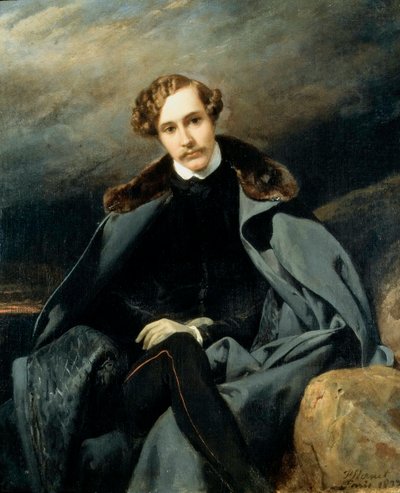 Retrato do príncipe Alexander Ivanovich Baryatinsky 1815-1879, 1837. de Emile Jean Horace Vernet