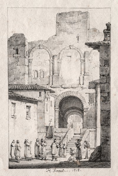 Procissão em Arles de Emile Jean Horace Vernet