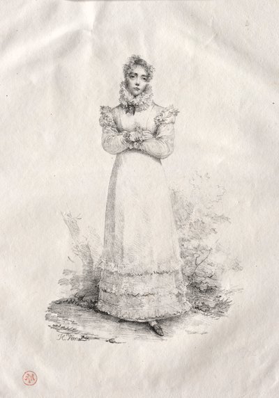 Jovem de pé. de Emile Jean Horace Vernet