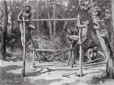 A aurora da vida, construir uma casa (litografia) de Horace van Ruith