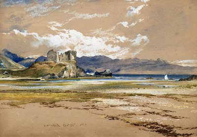 Knock Castle, Skye, c.1834 (aquarela) de Horatio McCulloch