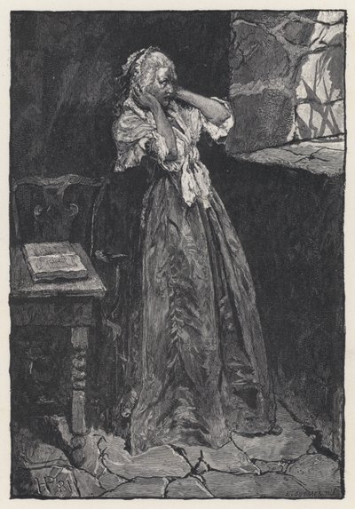 Maria Antonieta na prisão, na Torre do Templo de Howard (after) Pyle