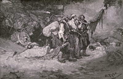 O saque do Panamá pelos Piratas de Henry Morgan de Howard (after) Pyle