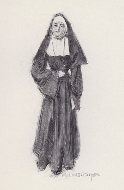 Ilustração para Evangelina, A Tale of Arcadie, de Henry Wadsworth Longfellow (litho) de Howard Chandler (after) Christy