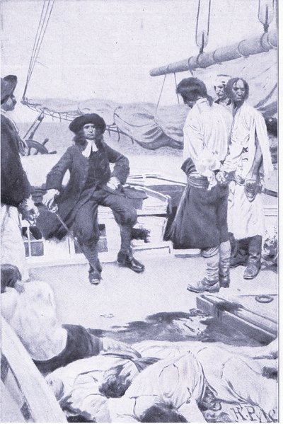 Coronel Brett e o pirata, de Howard Pyles Livro dos Piratas publicado por Harper & Bros, 1921 de Howard Pyle