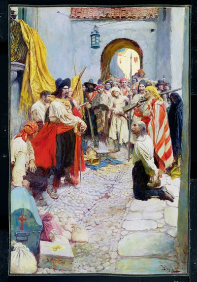 Extorquindo tributo dos cidadãos, ou The sack of Carthagena, de 