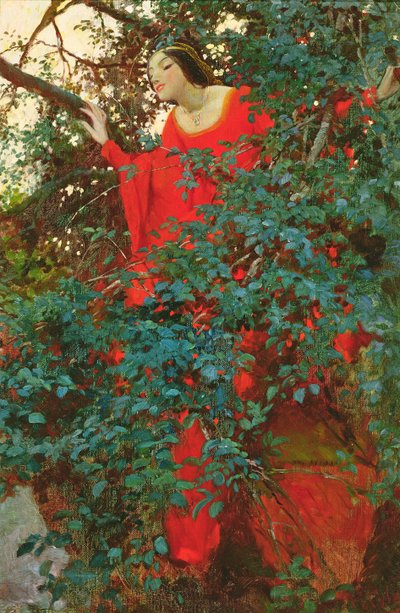 Assim, por uma batida de coração ela viu-o, de "The Fox Brush" de James Branch Cabell (1879-1958), publicado na Harper