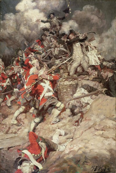 They Scrambled up the Parapet and Went Over the Top, Pell Mell, Upon the British, or The Battle of Yorktown, de 