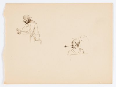 Sem título (Dois desenhos de homens) de Howard Russell Butler
