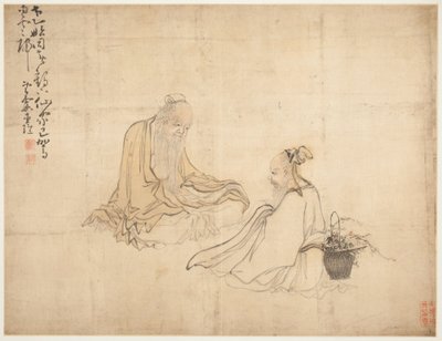 Paisagens e figuras: Figuras de Huang Shen