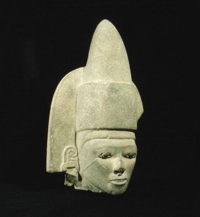 Cabeça Huaxtec, Período Pós Clássico (900-1521) (pedra) de Huaxtec Huaxtec
