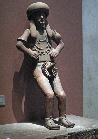 Estátua de um padre, período pós-clássico, c.900-c.1521 (terracota) de Huaxtec Huaxtec
