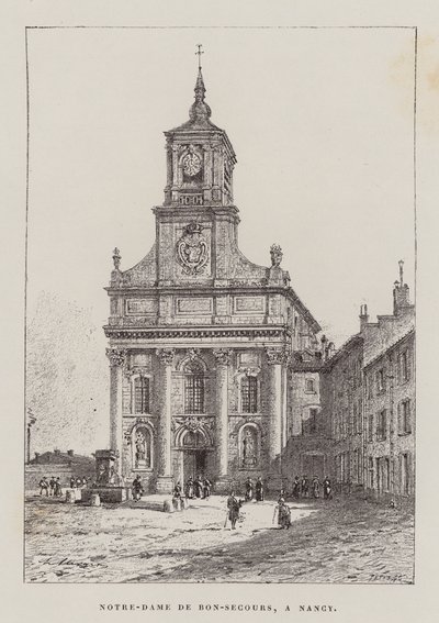 Notre-Dame de Bon-Secours, A Nancy (gravura) de Hubert Clerget