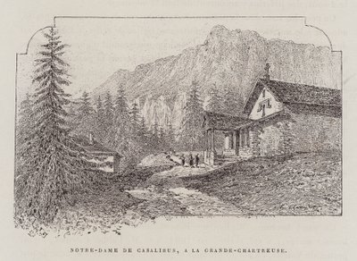 Notre-Dame de Casalibus, A La Grande-Chartreuse (gravura) de Hubert Clerget