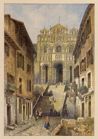Notre-Dame de France, Au Puy (litografia a cores) de Hubert Clerget