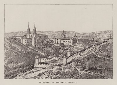 Notre-Dame Du Remede, um Frigolet (gravura) de Hubert Clerget