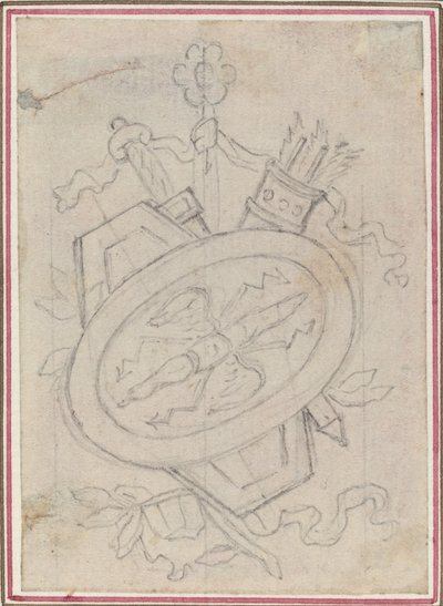 Um troféu ornamental de Hubert Francois Gravelot