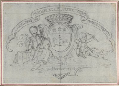 Brasão com Três Putti de Hubert Francois Gravelot