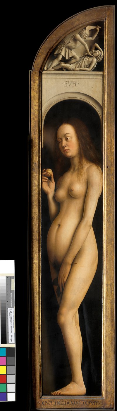 Eve, detalhe da ala esquerda do Altar Peça de Gand de Hubert & Jan van (1390 1441) Eyck