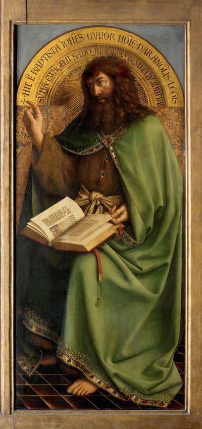 João Baptista, detalhe do Altar de Gand de Hubert & Jan van (1390 1441) Eyck