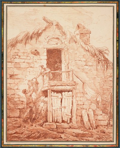 Uma casa de campo de pedra de Hubert Robert
