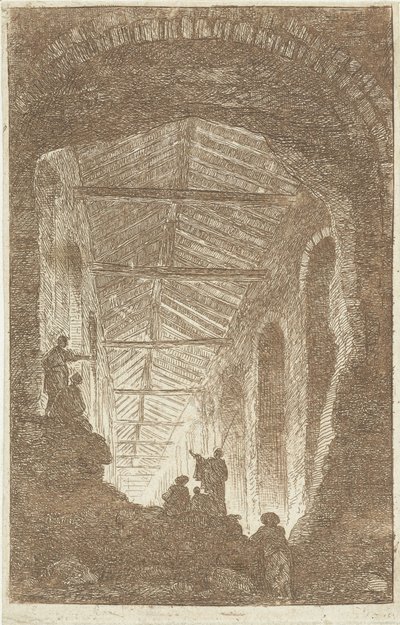 Galeria de antiguidades
Les Soireés de Rome (título da série)
Rostos romanos (título da série) de Hubert Robert