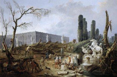 Bosque dos Banhos de Apolo de Hubert Robert