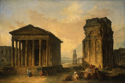 As ruínas de Nîmes, Orange e Saint-Rémy-de-Provence de Hubert Robert