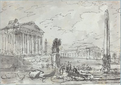 Fantasia em um antigo Campidoglio de Hubert Robert